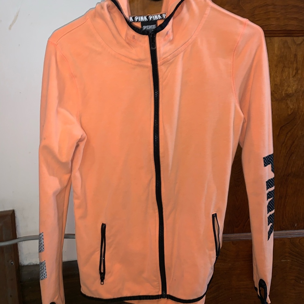 PINK zip up hoodie